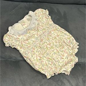 Baby Loren. Beautiful floral one piece. EUC. 6-9 months.